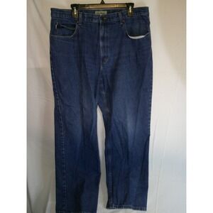 Mens LL Bean Relaxed Fit Jeans 38x30 Denim Blue Cotton Casual Pants ACTUAL 39X30
